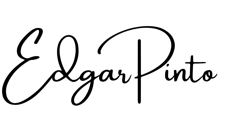 Signature manuscrite d’Edgar Pinto