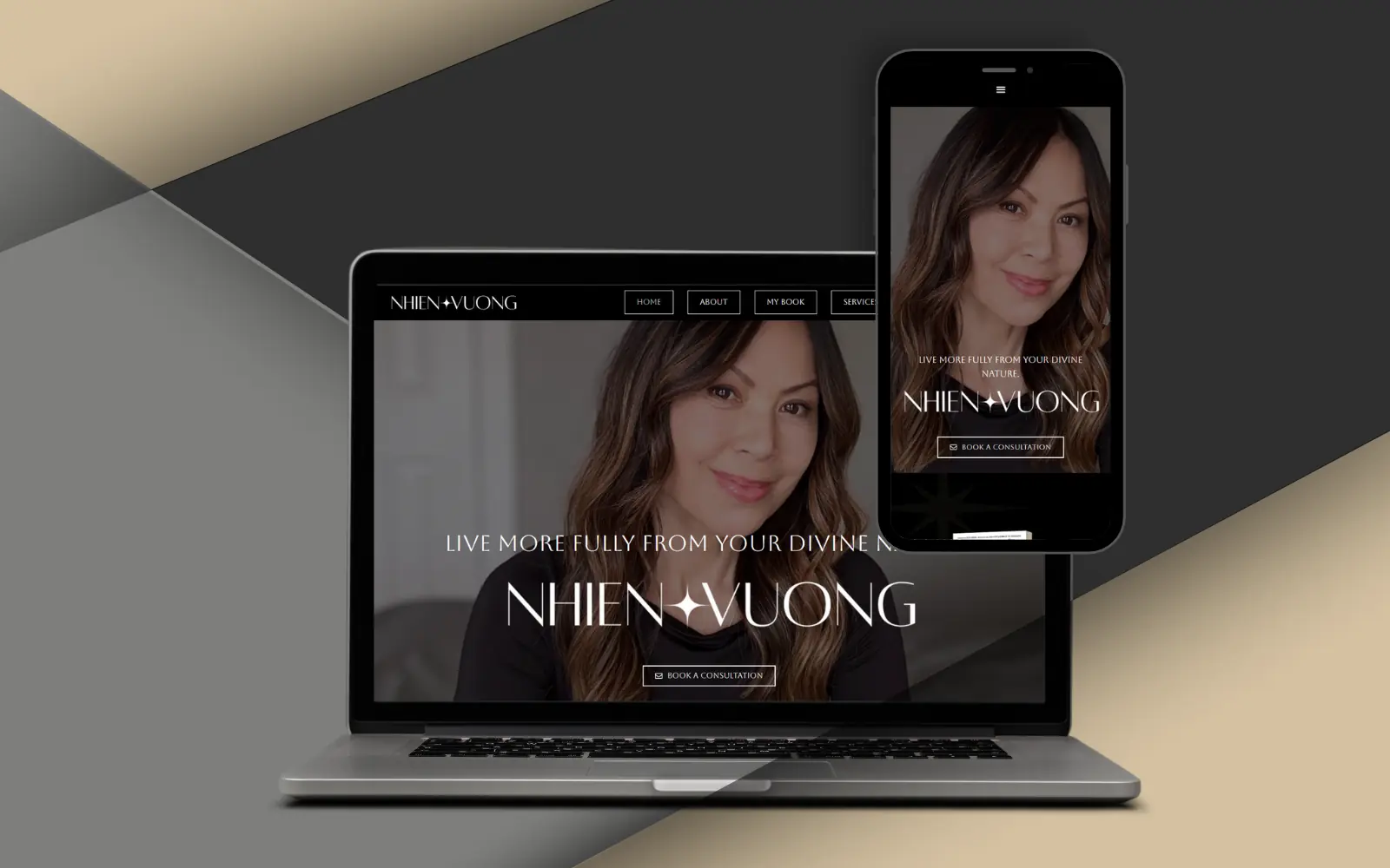 Présentation du site web de Nhien Vuong